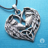 Celtic Wolves Pendant