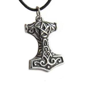 Pentagram Thor's Hammer Pendant