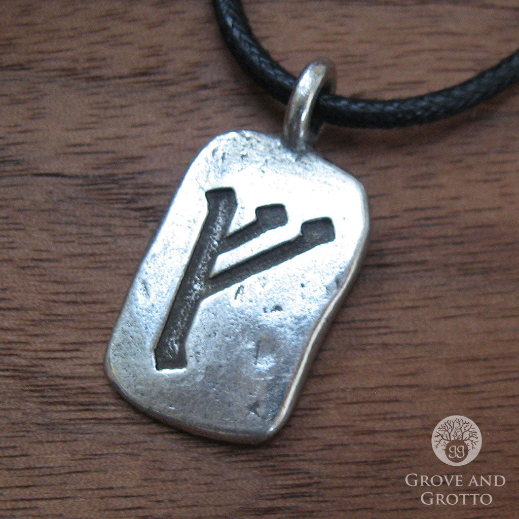 Feoh (Success) Rune Pendant – Grove and Grotto