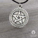 Celtic Knot Pentagram (Pewter)