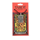 Tarot Card Pewter Pendant - The Lovers
