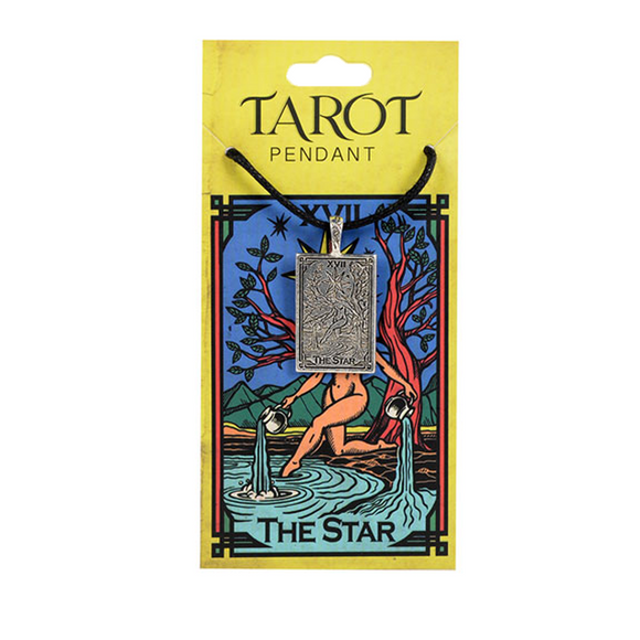 Tarot Card Pewter Pendant - The Star