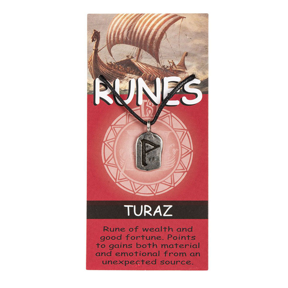 Turaz (Wealth) Rune Pendant – Grove and Grotto