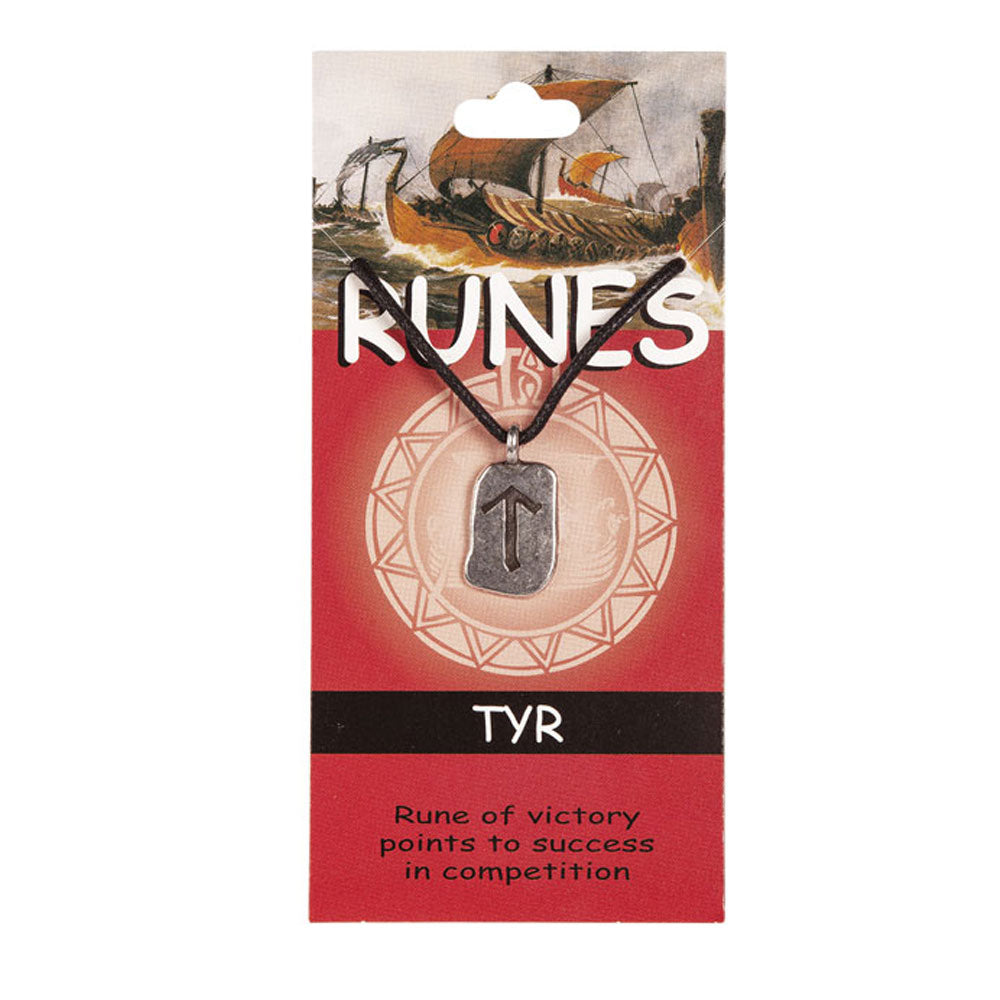 Dryad Design Bronze Tyr God Of War Pendant – Viking Asatru Norse Runes Pagan Jewelry