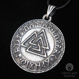 Valknut Pendant with Runes