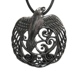 Celtic Raven Pendant