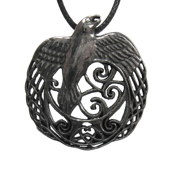 Celtic Raven Pendant