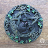 Cat and Pentagram Plaque