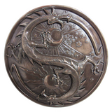 Double Dragon Alchemy Plaque (Bronze Finish)