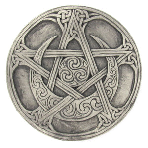 Dryad Design Moon Pentacle Plaque (Stone Color)