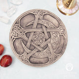 Dryad Design Moon Pentacle Plaque (Stone Color)