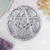 Dryad Design Moon Pentacle Plaque (Silver Color)