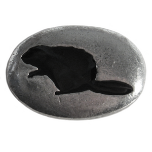 Beaver Pewter Pocket Stone