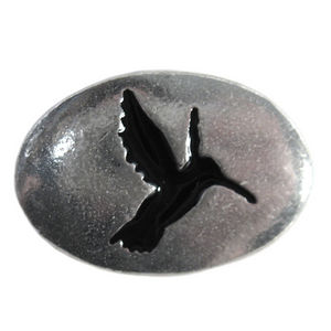 Hummingbird Pewter Pocket Stone