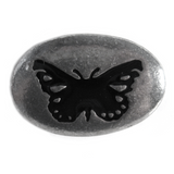 Butterfly Pewter Pocket Stone