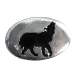 Wolf Pewter Pocket Stone