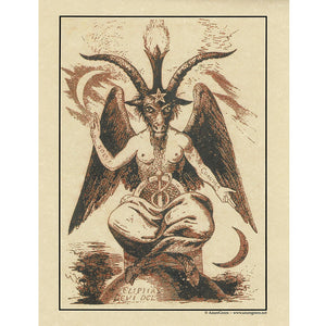 Baphomet Parchment Poster (8.5" x 11")