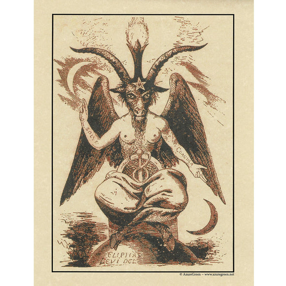 Baphomet Parchment Poster (8.5