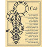 Cat Prayer Parchment Poster (8.5" x 11")