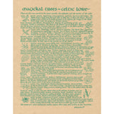 Celtic Trees Parchment Poster (8.5" x 11")