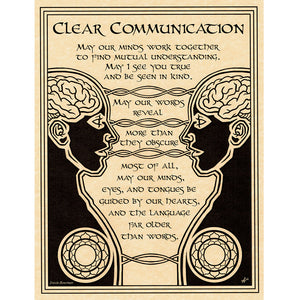 Clear Communication Parchment Poster (8.5" x 11")