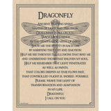 Dragonfly Prayer Parchment Poster (8.5" x 11")
