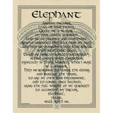 Elephant Prayer Parchment Poster (8.5" x 11")