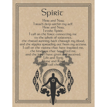 Spirit Evocation Parchment Poster (8.5" x 11")