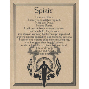 Spirit Evocation Parchment Poster (8.5" x 11")