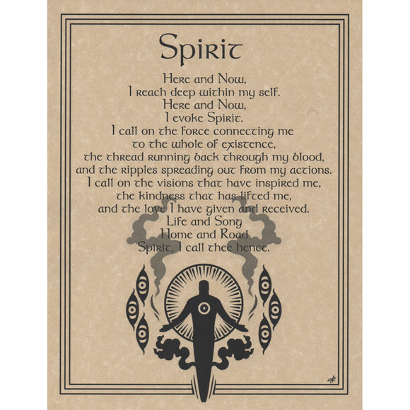 Spirit Evocation Parchment Poster (8.5