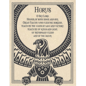 Horus Parchment Poster (8.5" x 11")