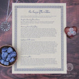 The Charge of the Goddess Parchment Poster (8.5" x 11")
