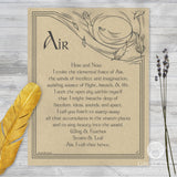 Air Evocation Parchment Poster (8.5" x 11")