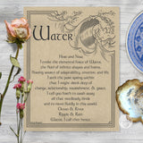 Water Evocation Parchment Poster (8.5" x 11")