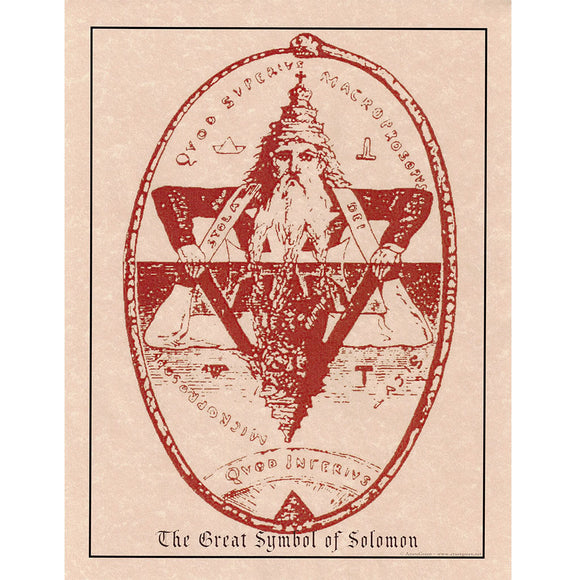 Great Seal of Solomon Parchment Poster (8.5