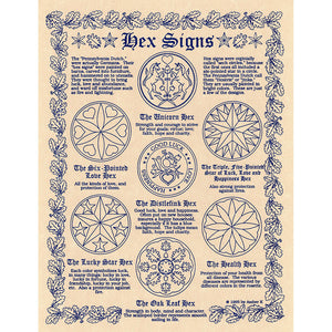 Hex Signs Parchment Poster (8.5" x 11")