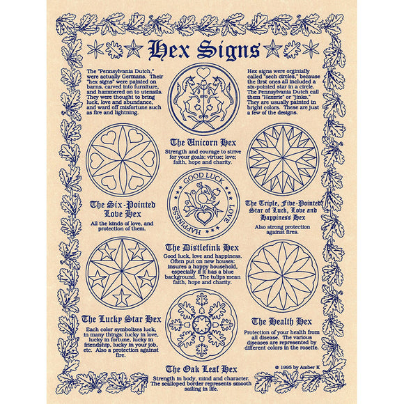 Hex Signs Parchment Poster (8.5