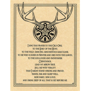 Horned Lord Parchment Poster (8.5" x 11")