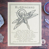 Hummingbird Prayer Parchment Poster (8.5" x 11")