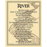 River Prayer Parchment Poster (8.5" x 11")