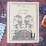 Gemini Parchment Poster (8.5" x 11")