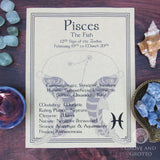 Pisces Parchment Poster (8.5" x 11")