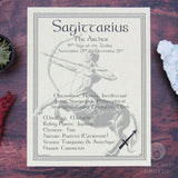 Sagittarius Parchment Poster (8.5" x 11")