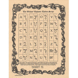 Theban Script Parchment Poster (8.5" x 11")