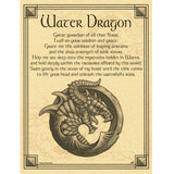 Water Dragon Parchment Poster (8.5" x 11")