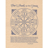 Pagan Calendar Parchment Poster (8.5" x 11")