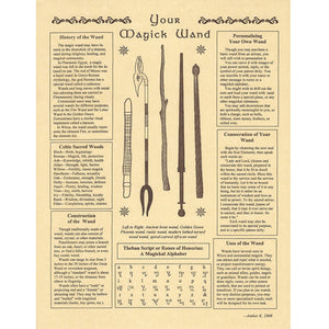 Your Magick Wand Parchment Poster (8.5" x 11")