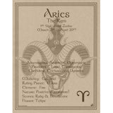 Aries Parchment Poster (8.5" x 11")