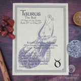Taurus Parchment Poster (8.5" x 11")