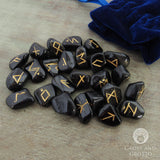 Black Tourmaline Rune Set